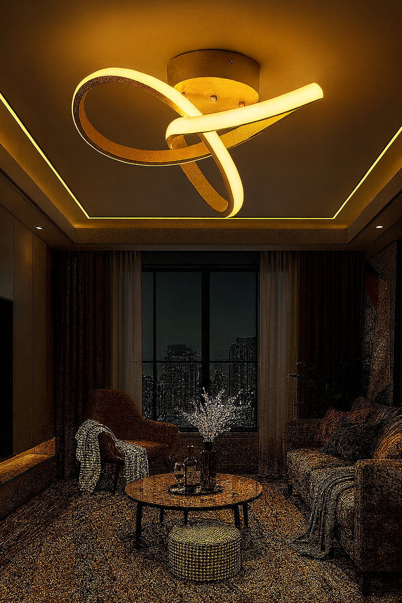 Nuvélle™ Infinity Modern LED Ceiling Light (Minimalist Art Decor)